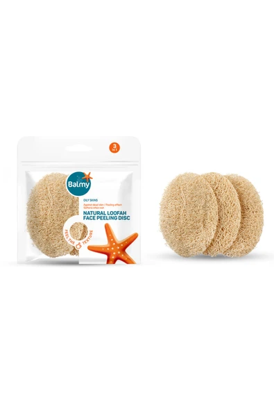 2 ADET  Balmy 3'lü Doğal Kabak Peeling Diski ürün görseli 1
