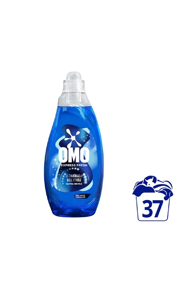 2 ADET  Omo Express Fresh Ultra Beyaz Sıvı Çamaşır Deterjanı 1480 ml ürün görseli 1