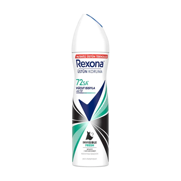 3 ADET  Rexona Black & White Invisible Fresh Deodorant 150 ml ürün görseli 1