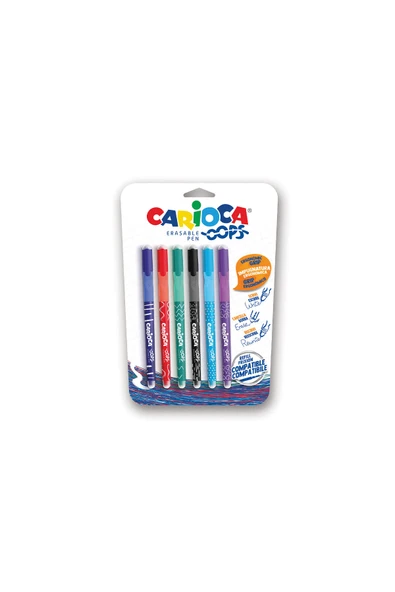 2 ADET  Carioca Oops Silinebilir Tükenmez Kalem 6lı ürün görseli 1
