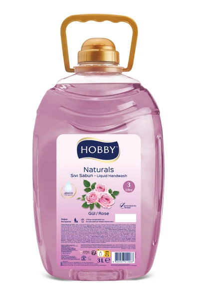 3 ADET  Hobby Naturals Gül Sıvı Sabun 3 L ürün görseli 1