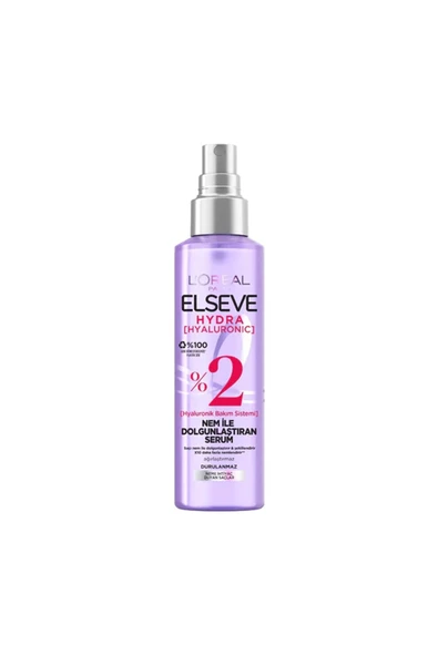 2 ADET  Elseve Hydra Hyaluronik Asit Nem İle Dolgunlaştıran Saç Bakım Spreyi 150ml ürün görseli 1