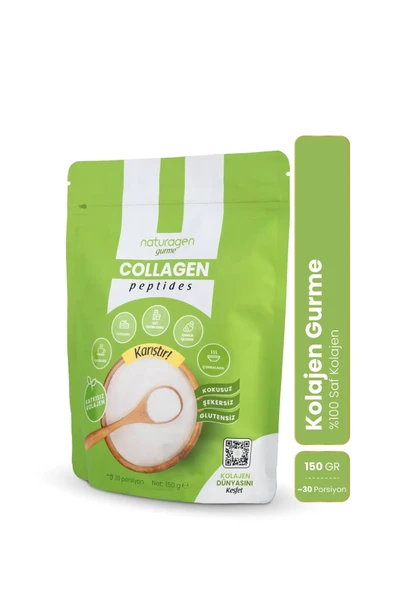 2 ADET  Naturagen Kolajen Gurme %100 Saf Collagen Peptides - 150 Gram ürün görseli 1