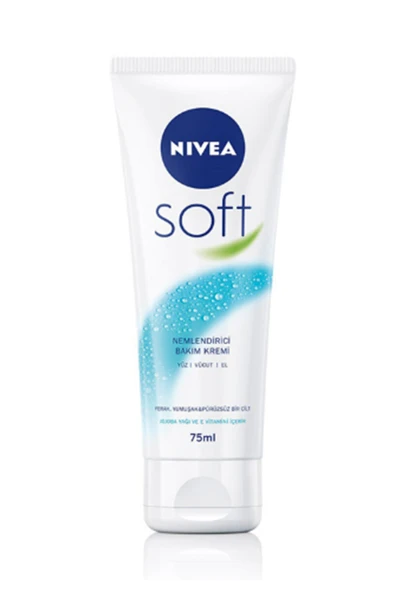 2 ADET  Nivea Soft Krem 75 ml - Resim 2