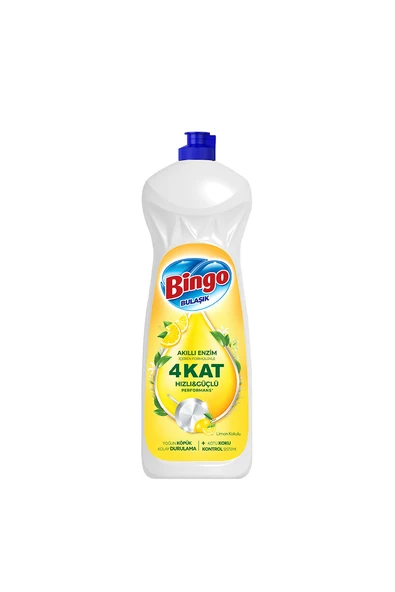 2 ADET  Bingo Elde Bulaşık Deterjanı 650 ml Limon - Resim 2