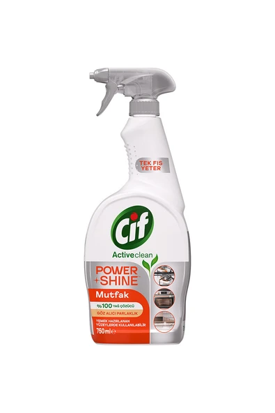 2 ADET  Cif Power Shine Yüzey Temizleyici Sprey 750 ml Mutfak ürün görseli 1