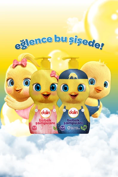 2 ADET  Dalin Şampuan Civciv Şişe 500ml - Resim 2