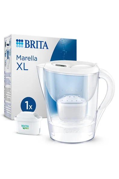 2 ADET  Brita Marella XL Filtreli Sürahi PRO - Beyaz, 3,5 lt ürün görseli 1