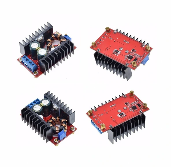 150W 10A DC-DC Voltaj Yükseltici Boost Converter Regülatör - Resim 2