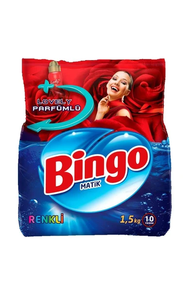2 ADET  Bingo Çamaşır Deterjanı 1,5 kg Renkli ürün görseli 1
