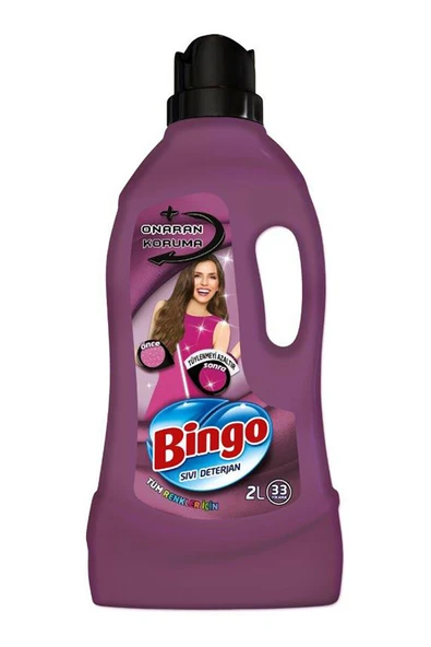 2 ADET  Bingo Sıvı Bakım Deterjanı Bakım Onarım 33 Yıkama 2000 ml ürün görseli 1