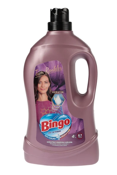 2 ADET  Bingo Sıvı Bakım Deterjanı Tüm Renkler 67 Yıkama 4000 ml ürün görseli 1