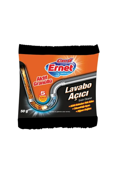 2 ADET  Ernet Lavabo Açıcı Granül 50 g ürün görseli 1