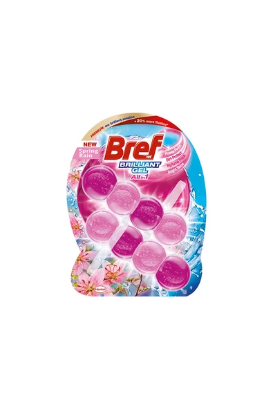 2 ADET  Bref Brilliant Jel Wc Blok Çiçek 2'li ürün görseli 1