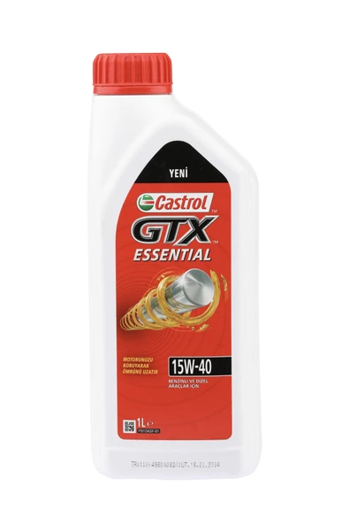 2 ADET  Castrol Gtx Esential 15W-40 Motor Yağı 1L ürün görseli 1