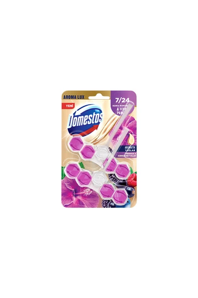 2 ADET  Domestos Wc Blok Hibiskus Ve Kırmızı Meyveler Lux 2X5'li ürün görseli 1