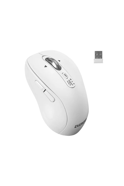2 ADET  Everest ETERNAL Usb Beyaz 2.4Ghz Kablosuz Mouse ürün görseli 1