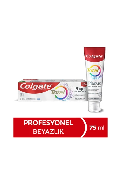2 ADET  Colgate Diş Macunu Total Plaque Pro Release 75 ml - Resim 2