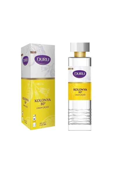 2 ADET  Duru Cam Şişe Limon Kolonyası 200 ml ürün görseli 1