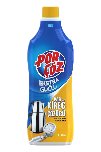 2 ADET  Porçöz Kireç ve Pas Çözücü 1000 ml ürün görseli 1
