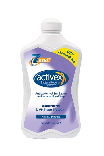 2 ADET  Activex Antibakteriyel Sıvı Sabun 1,5 L Hassas Koruma ürün görseli 1