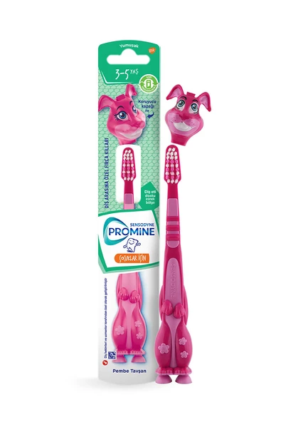 2 ADET  Sensodyne Promine Çocuk 3-5 Yaş Tavşan Diş Fırçası ürün görseli 1