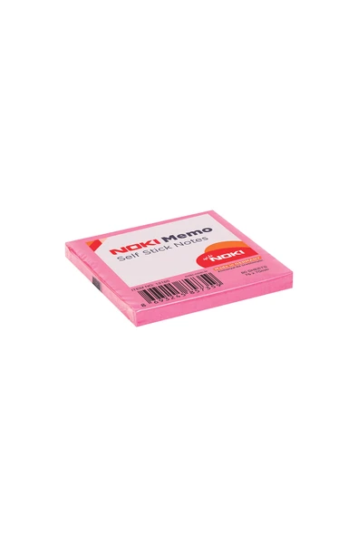 Noki Memo 75x75 mm Post It Yapışkanlı Not Kağıdı Koyu Pembe ürün görseli 1