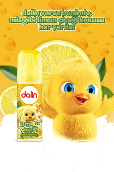 2 ADET  Dalin Kolonya Limon Çiçeği 150 ml - Resim 2