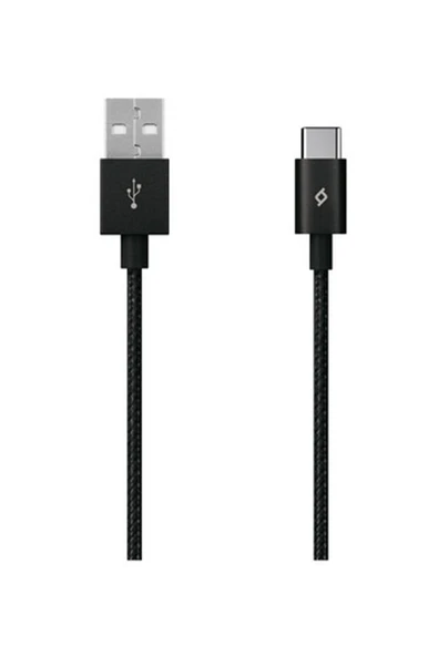 T-tec Alumıcable Type-C Kablo Sıyah - Resim 2