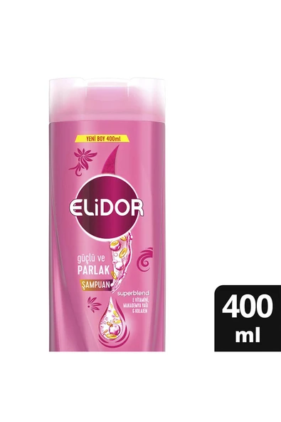 2 ADET  Elidor Güçlü Parlak Şampuan 400 ml ürün görseli 1