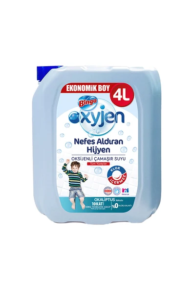 Bingo Oksijen Çamaşır Suyu 4 L Okaliptüs ürün görseli 1