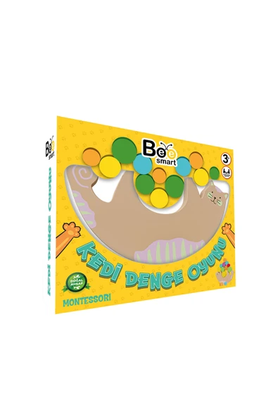 Bee Smart Doğal Ahşap Kedi Denge Oyunu ürün görseli 1
