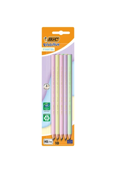 Bic Pastel Kurşun Kalem 10 lu Blister ürün görseli 1