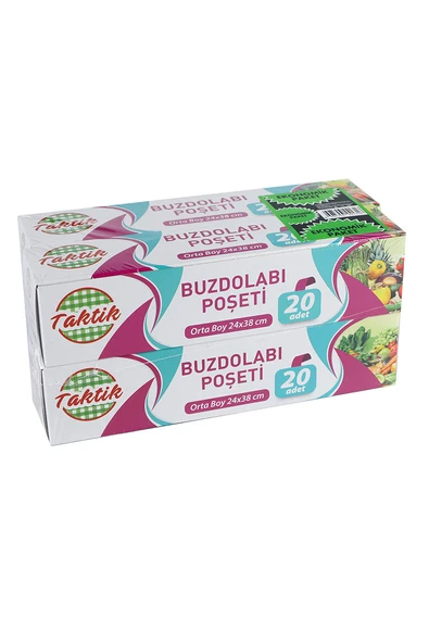 2 ADET  Taktik Buzdolabı Poşeti Orta boy 4 lü Paket ürün görseli 1
