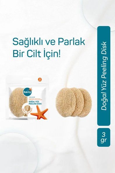 Balmy 3'lü Doğal Kabak Peeling Diski - Resim 2