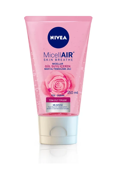 2 ADET  Nivea Visage Micellair Gül Suyu İçeren Makyaj Temizleme Jeli 150 ml ürün görseli 1