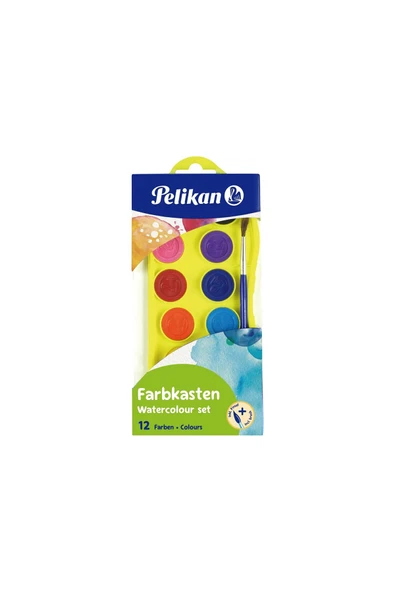 Pelikan Sulu Boya 12 Renk Küçük Boy ürün görseli 1