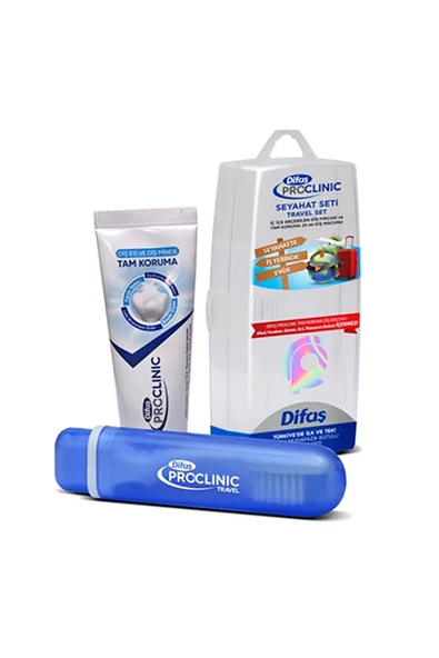 Difaş Proclinic Diş Fırçası + Dış Macunu 25 ml Seyahat Seti ürün görseli 1