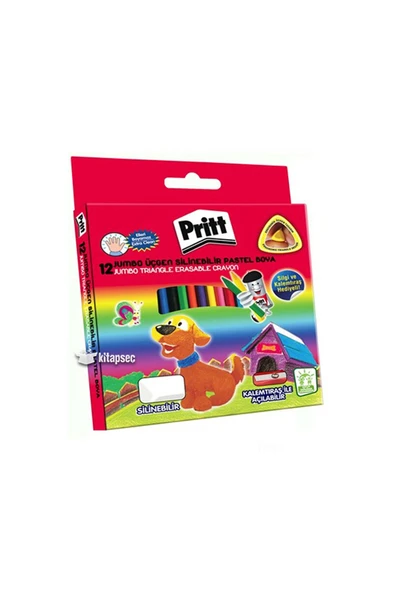 Pritt Silinebilir Pastel Boya 12 Renk ürün görseli 1