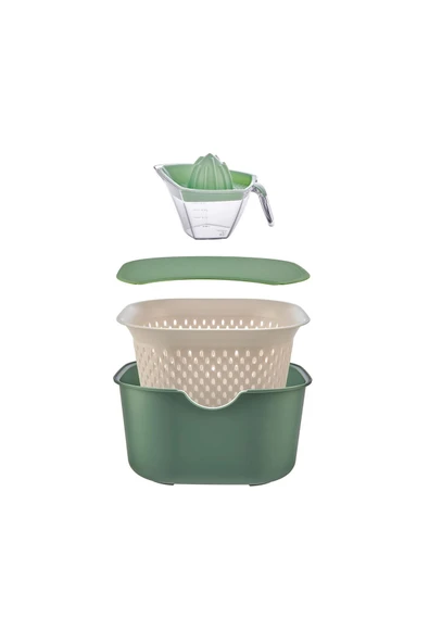 Gmax Süzgeçli Set 5 Parça Set Yeşil ürün görseli 1