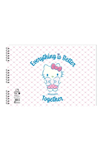 Hello Kitty 25*35 15 Yp. Spiralli Resim Defteri ürün görseli 1
