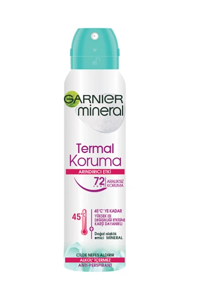 Garnier Mineral Deodorant Termal Koruma Sprey Kadın 150 ml ürün görseli 1