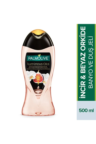 Palmolive Duş Jeli Luminous Oils Beyaz Orkide 500 ml - Resim 2