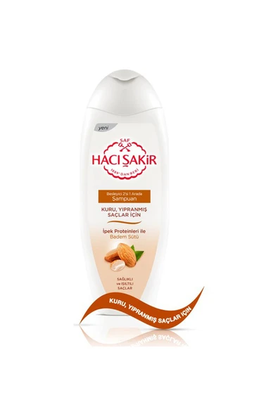 Hacı Şakir Şampuan Badem Sütü 500 ml - Resim 2