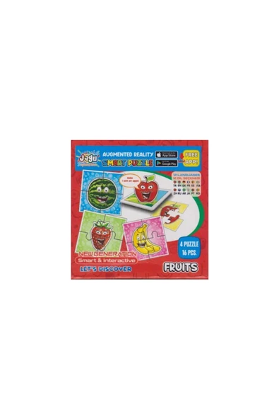 Puzzle Jagu Mini Meyveler 16 Prc Akar - Resim 2