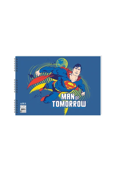 Superman 25*35 15 Yp. Spiralli Resim Defteri - Resim 2