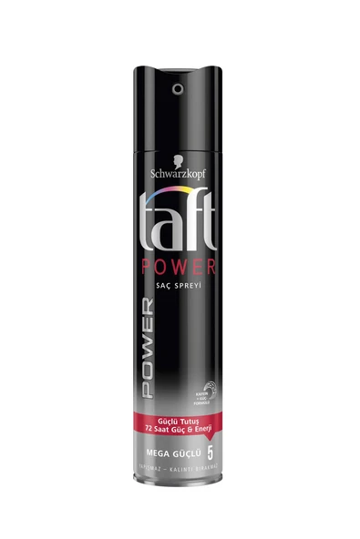 Taft Saç Spreyi No 5 Power Kafainli Mega Güçlü 250 ml ürün görseli 1