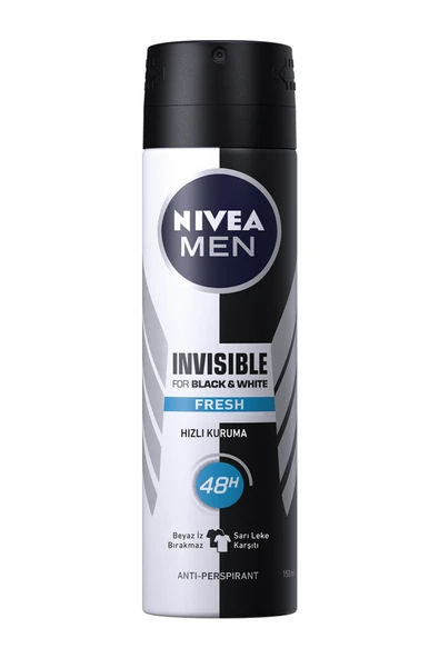 Nivea Deodorant Invisible Black&White Fresh 150 ml ürün görseli 1