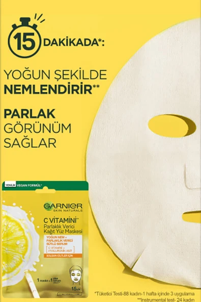 Garnier Kağıt Maske Vitamin C Serum - Resim 2