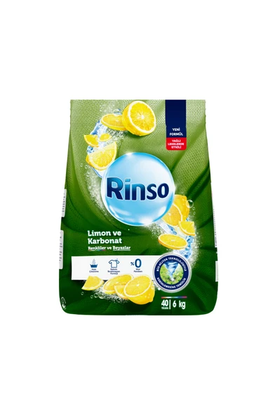 Rinso Limon Karbonat 6 kg Renkli+Beyaz ürün görseli 1